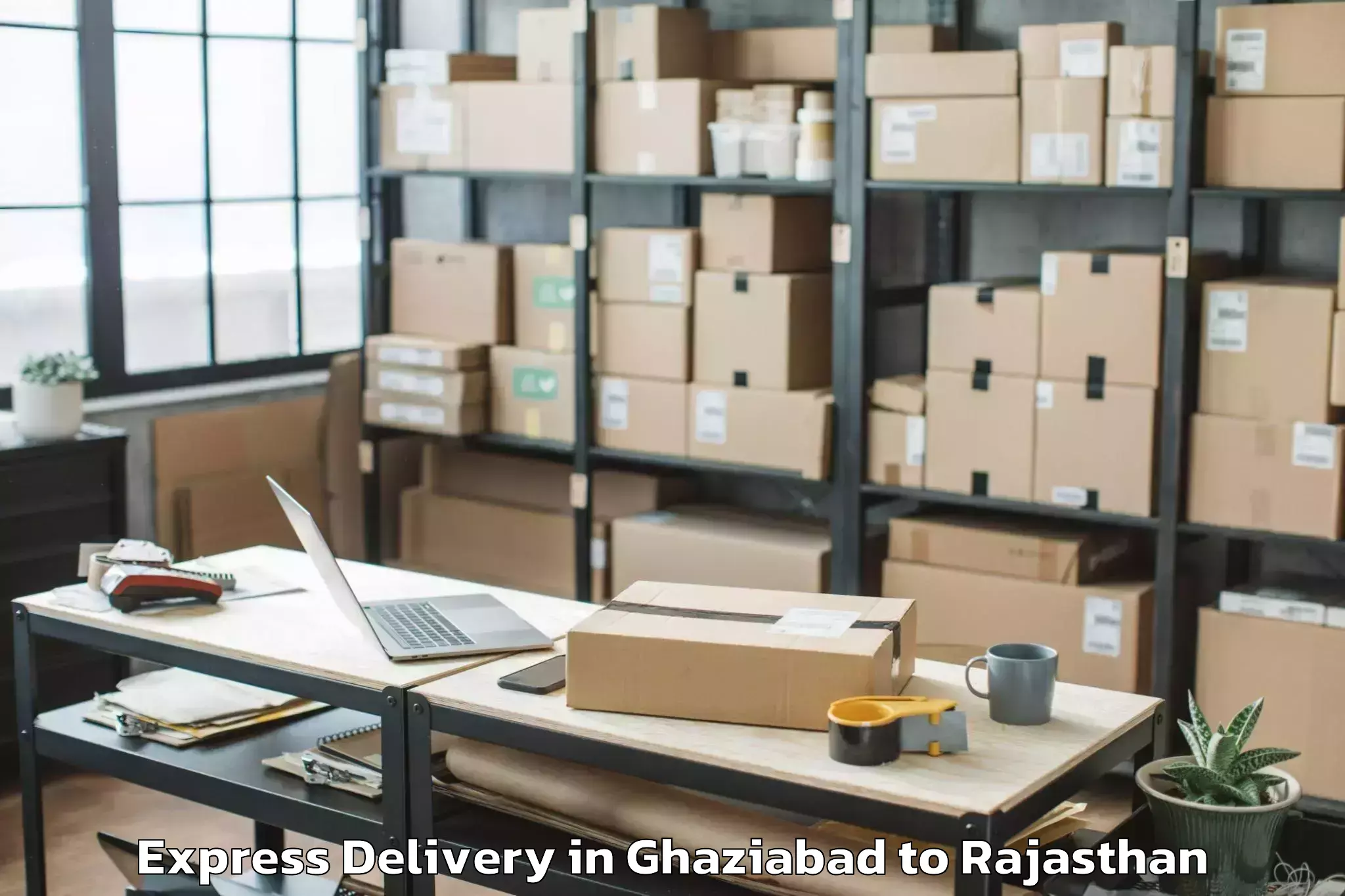 Leading Ghaziabad to Jhalawar Express Delivery Provider